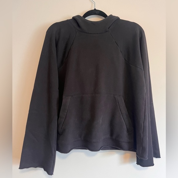 Athleta Cotton/Terry Black Sweatshirt - Picture 1 of 6